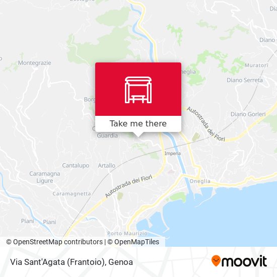 Via Sant'Agata (Frantoio) map
