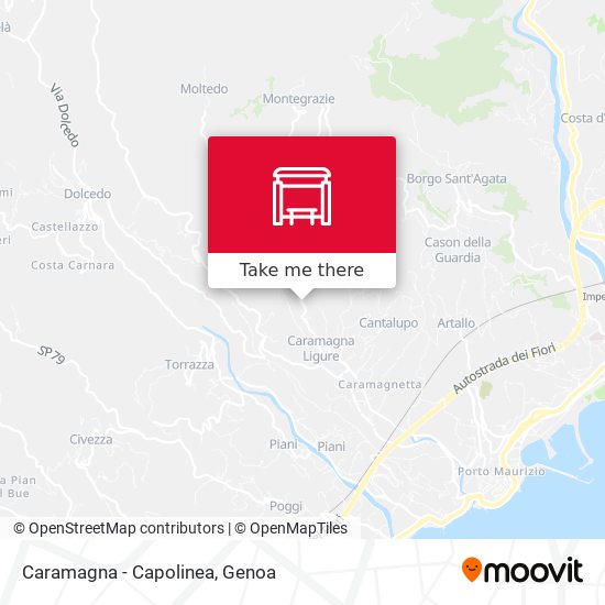 Caramagna - Capolinea map