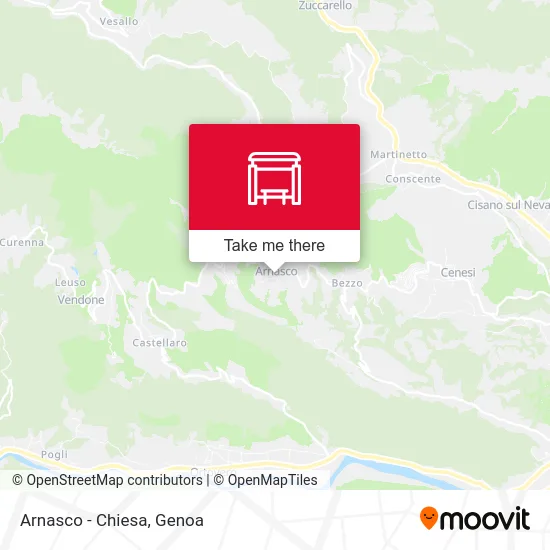 Arnasco - Church map