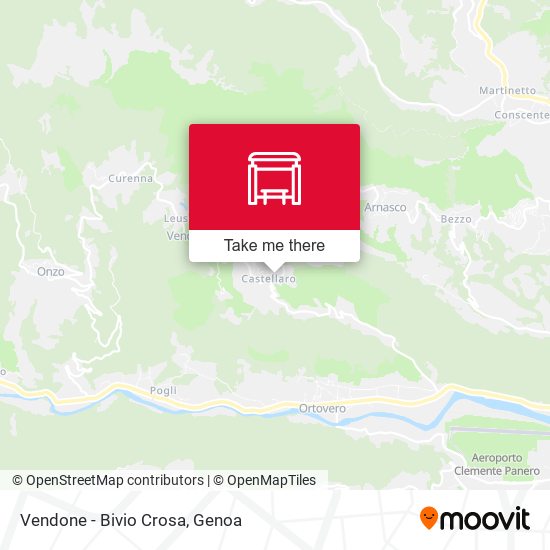 Vendone - Bivio Crosa map