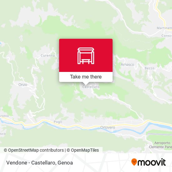 Vendone - Castellaro map