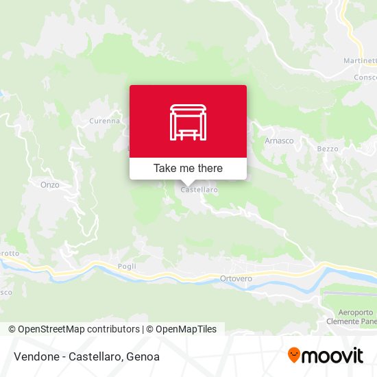 Vendone - Castellaro map