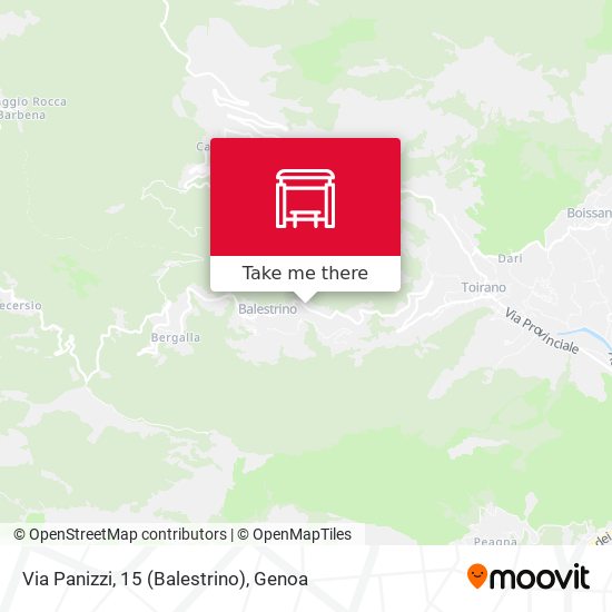 Via Panizzi, 15 (Balestrino) map