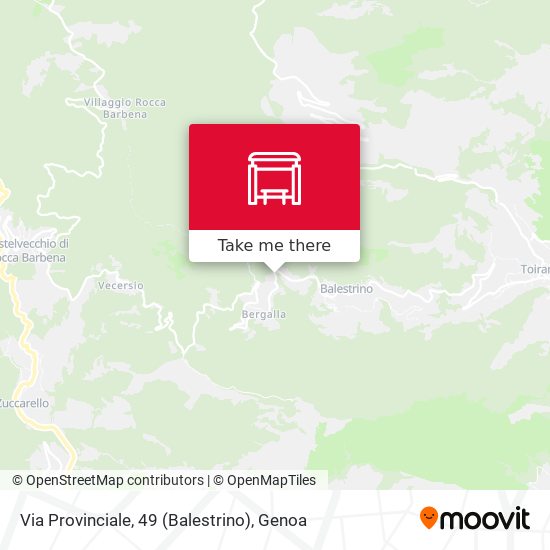 Via Provinciale, 49 (Balestrino) map