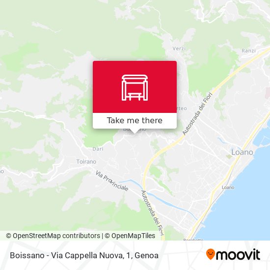 Boissano - Via Cappella Nuova, 1 map