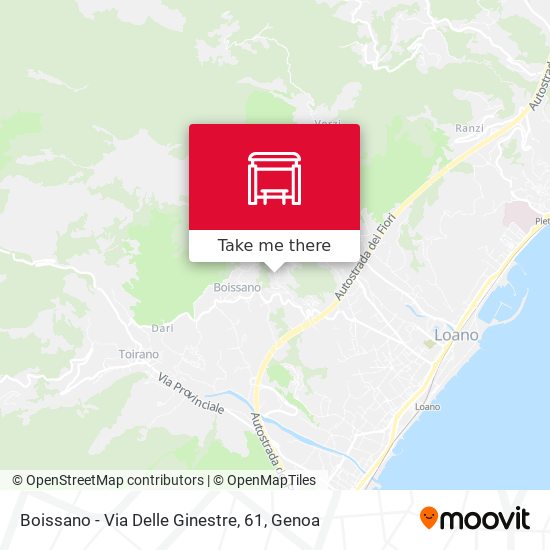 Boissano - Via Delle Ginestre, 61 map