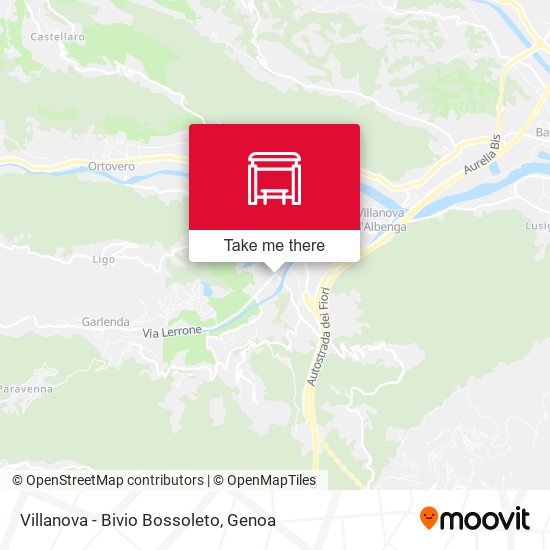 Villanova - Bivio Bossoleto map