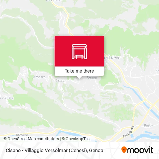 Cisano - Villaggio Versolmar (Cenesi) map