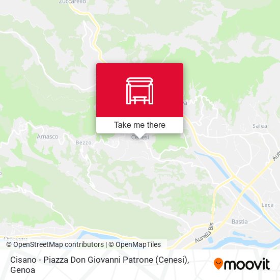 Cisano - Piazza Don Giovanni Patrone (Cenesi) map