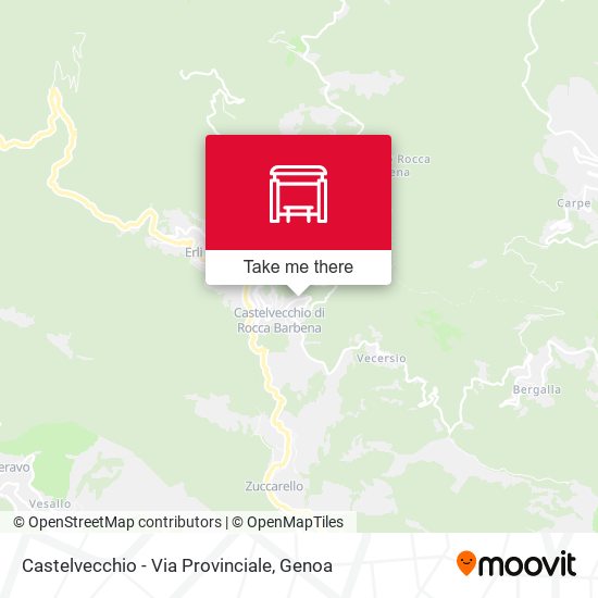 Castelvecchio - Via Provinciale map