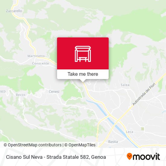 Cisano Sul Neva - Strada Statale 582 map