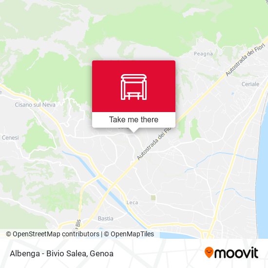 Albenga - Bivio Salea map