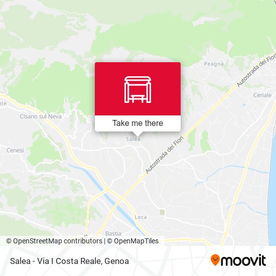 Salea - Via I Costa Reale map