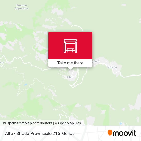 Alto - Strada Provinciale 216 map