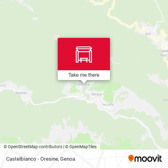 Castelbianco - Oresine map