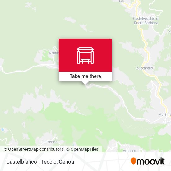 Castelbianco - Teccio map