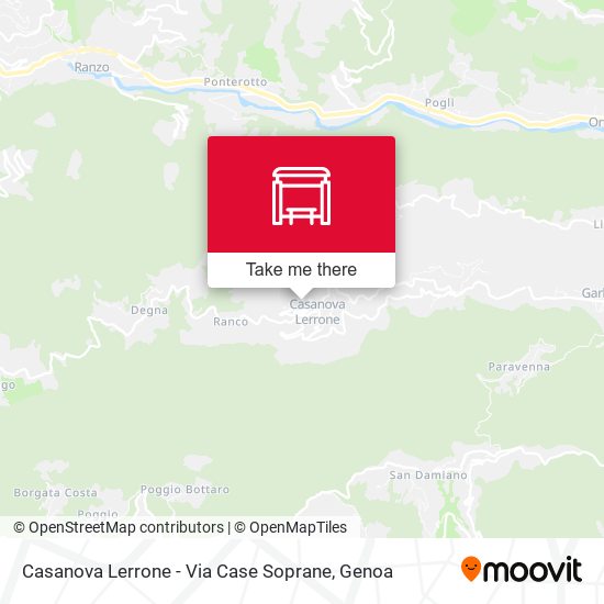 Casanova Lerrone - Via Case Soprane map