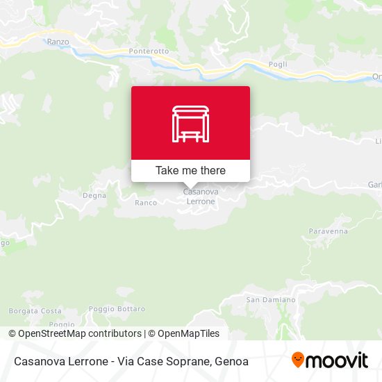 Casanova Lerrone - Via Case Soprane map