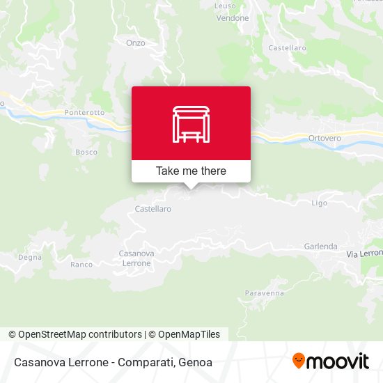 Casanova Lerrone - Comparati map