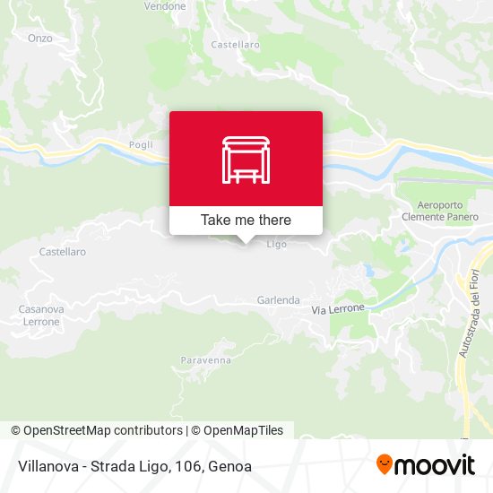 Villanova - Strada Ligo, 106 map