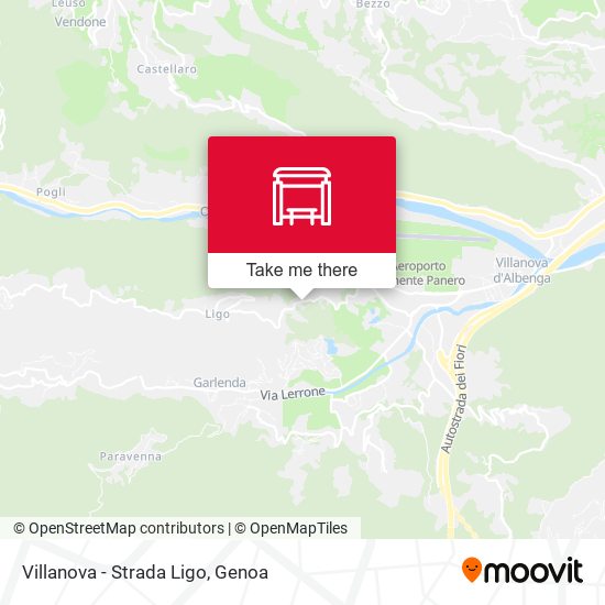 Villanova - Strada Ligo map