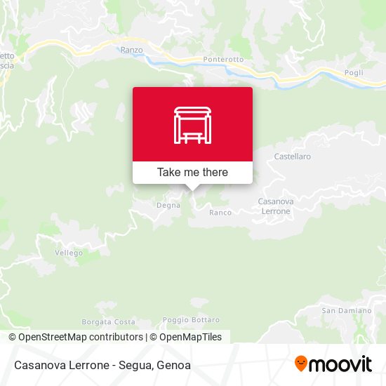 Casanova Lerrone - Segua map