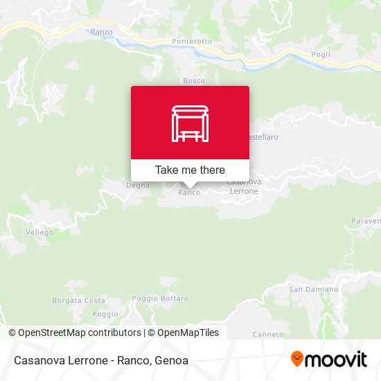 Casanova Lerrone - Ranco map