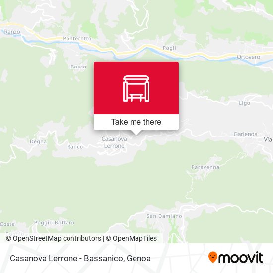 Casanova Lerrone - Bassanico map