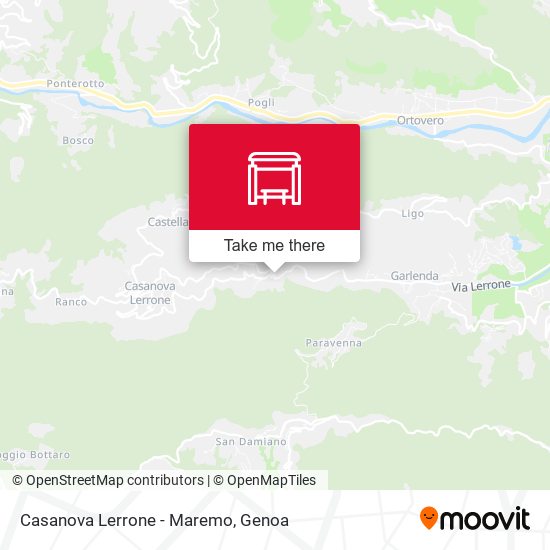 Casanova Lerrone - Maremo map