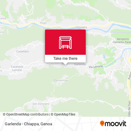 Garlenda - Chiappa map