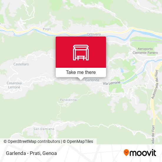 Garlenda - Prati map