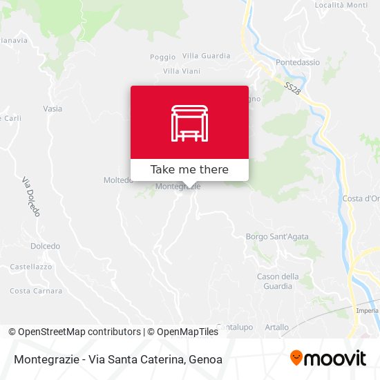 Montegrazie - Via Santa Caterina map