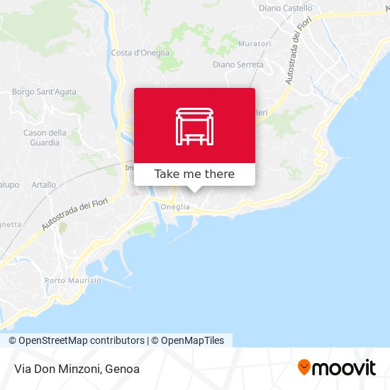 Via Don Minzoni map
