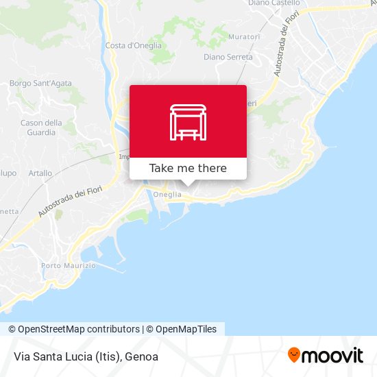 Via Santa Lucia (Itis) map