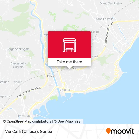 Via Carli (Church) map