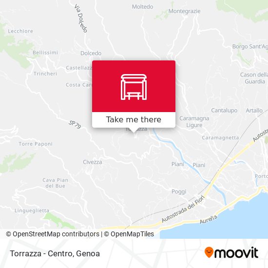 Torrazza - Centro map