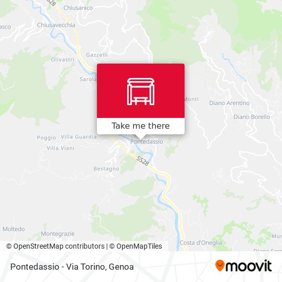 Pontedassio - Via Torino map