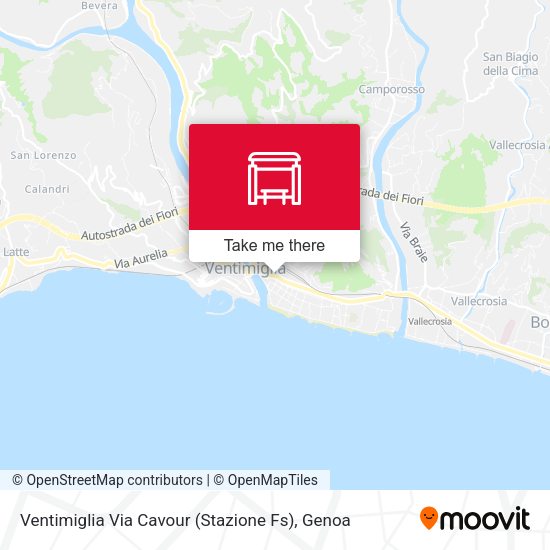 Ventimiglia Via Cavour (Stazione Fs) map