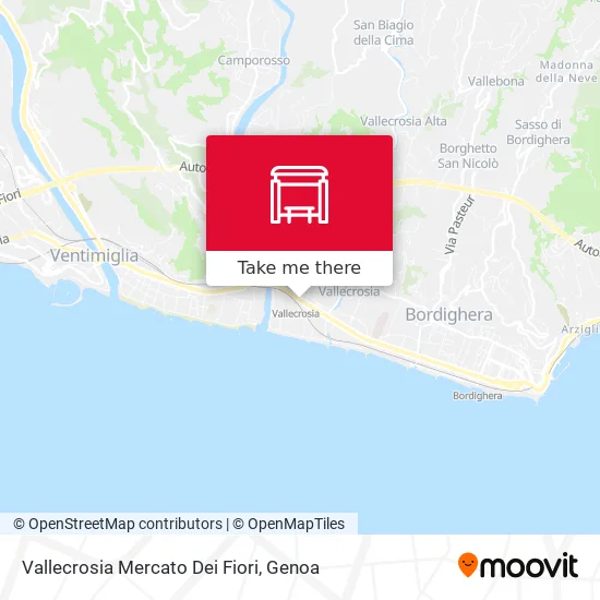 Vallecrosia Mercato Dei Fiori map