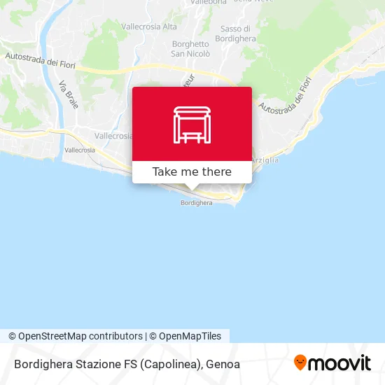 Bordighera Stazione FS (Capolinea) map
