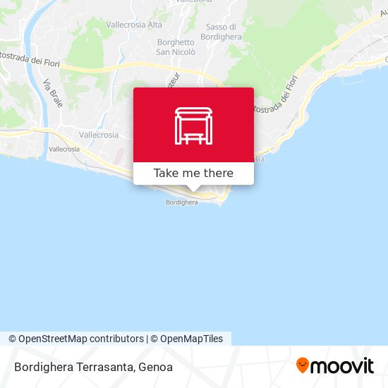 Bordighera Terrasanta map