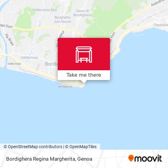 Bordighera Regina Margherita map