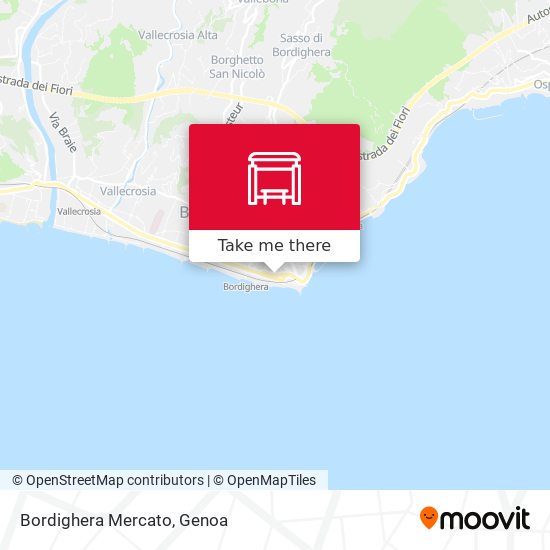 Bordighera Mercato map