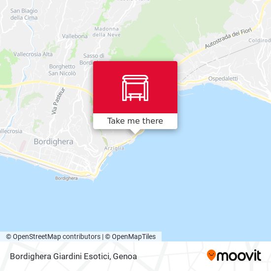 Bordighera Giardini Esotici map