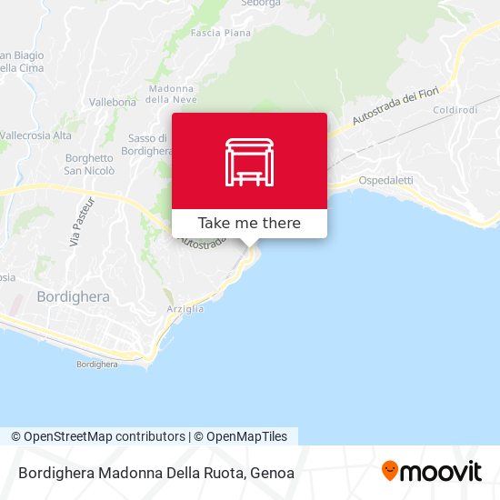 Bordighera Madonna Della Ruota map
