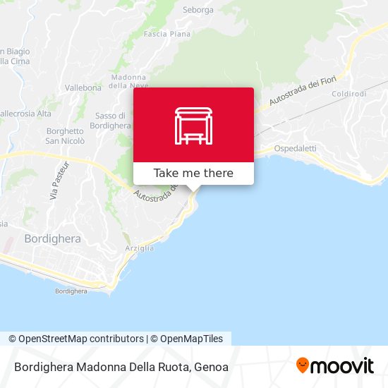 Bordighera Madonna Della Ruota map