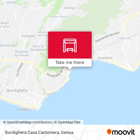 Bordighera Casa Cantoniera map