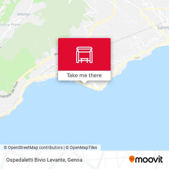 Ospedaletti Bivio Levante map