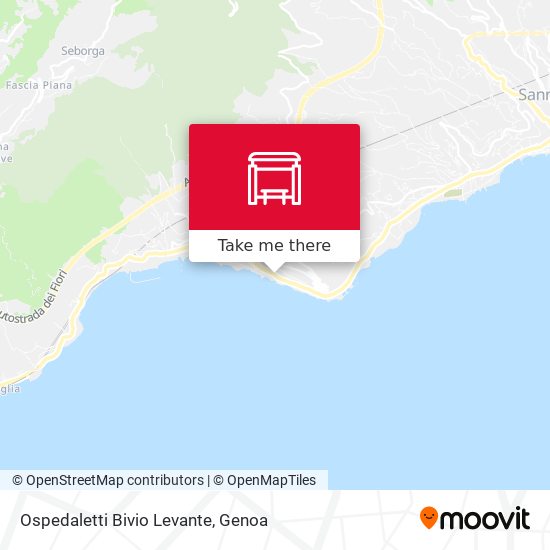 Ospedaletti Bivio Levante map