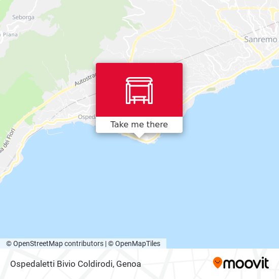 Ospedaletti Bivio Coldirodi map